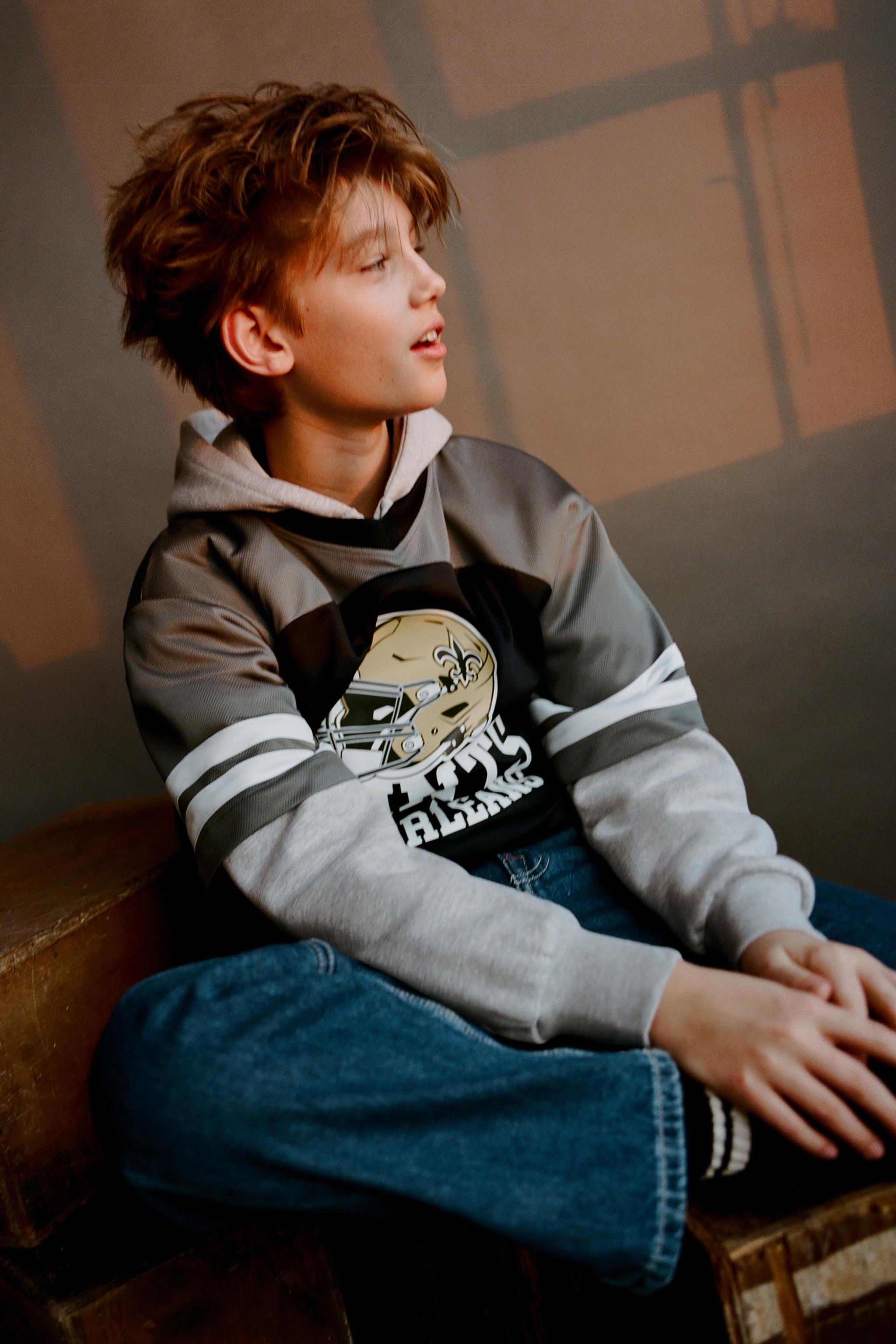 メッシュTシャツ NEW ORLEANS SAINTS © NFL - グレー | ZARA