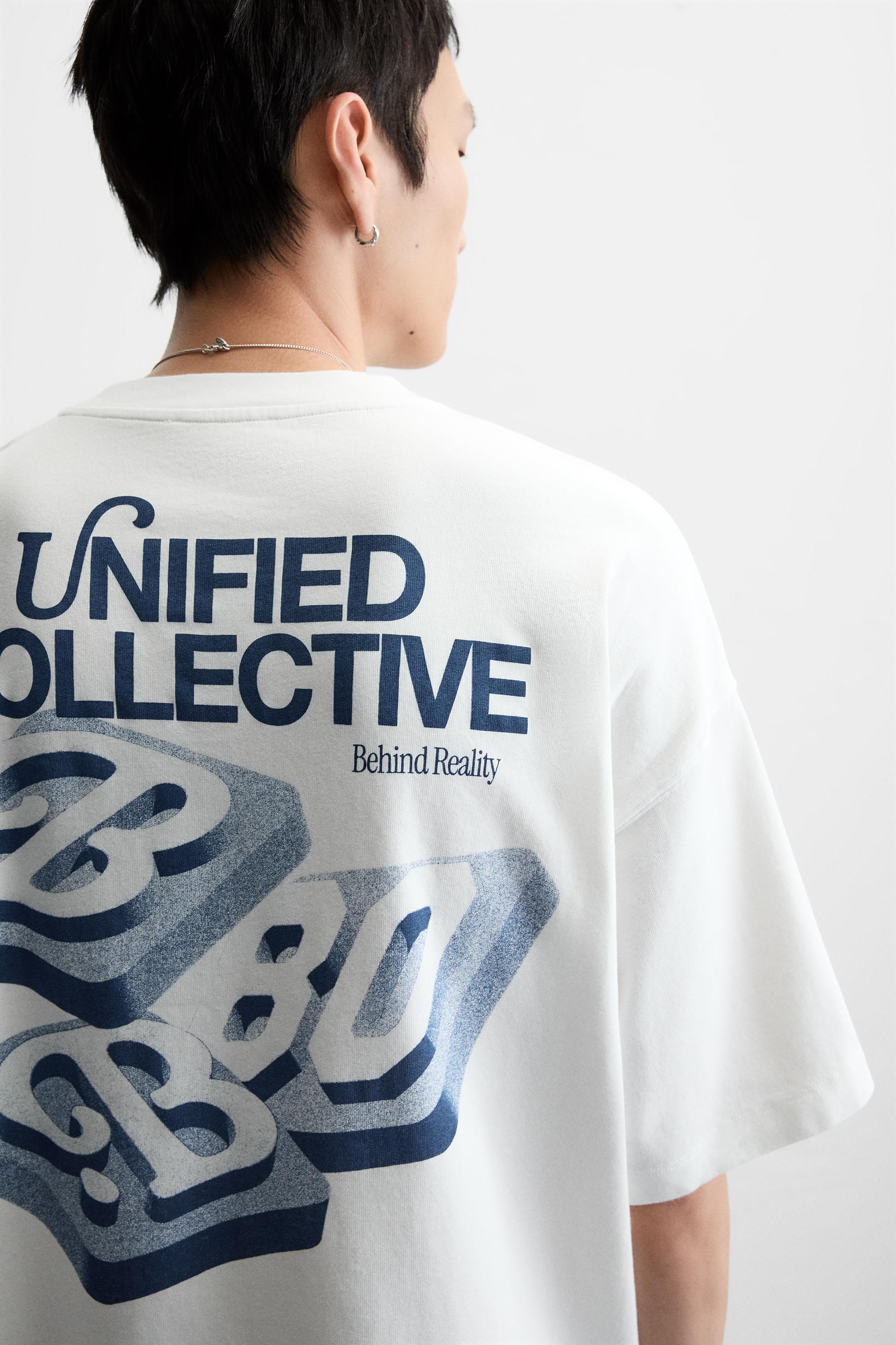 T様 COMBINED PRINT T-SHIRT - White | ZARA United States