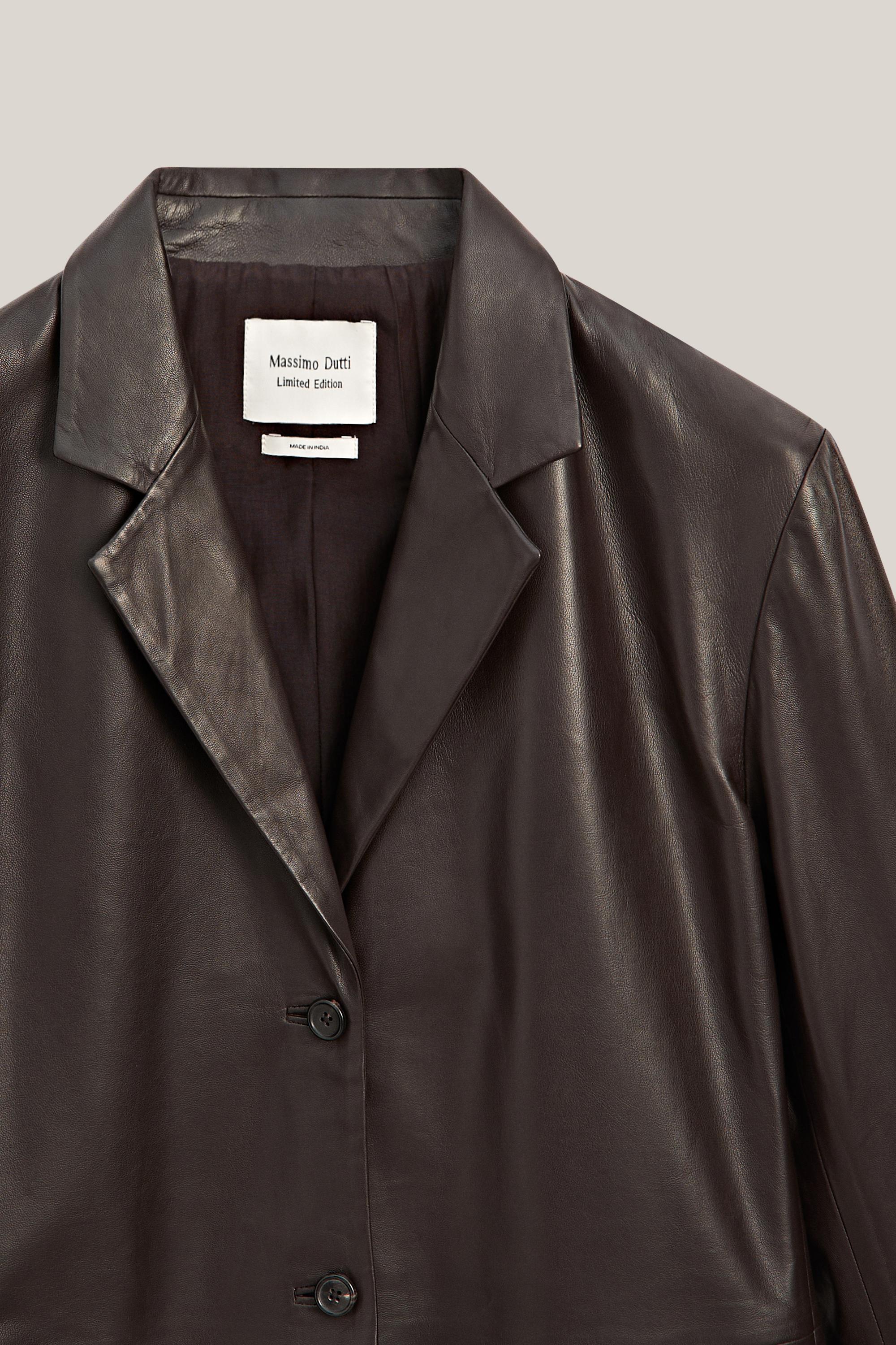 100% nappa leather blazer with pocket details - LIMITED EDITION