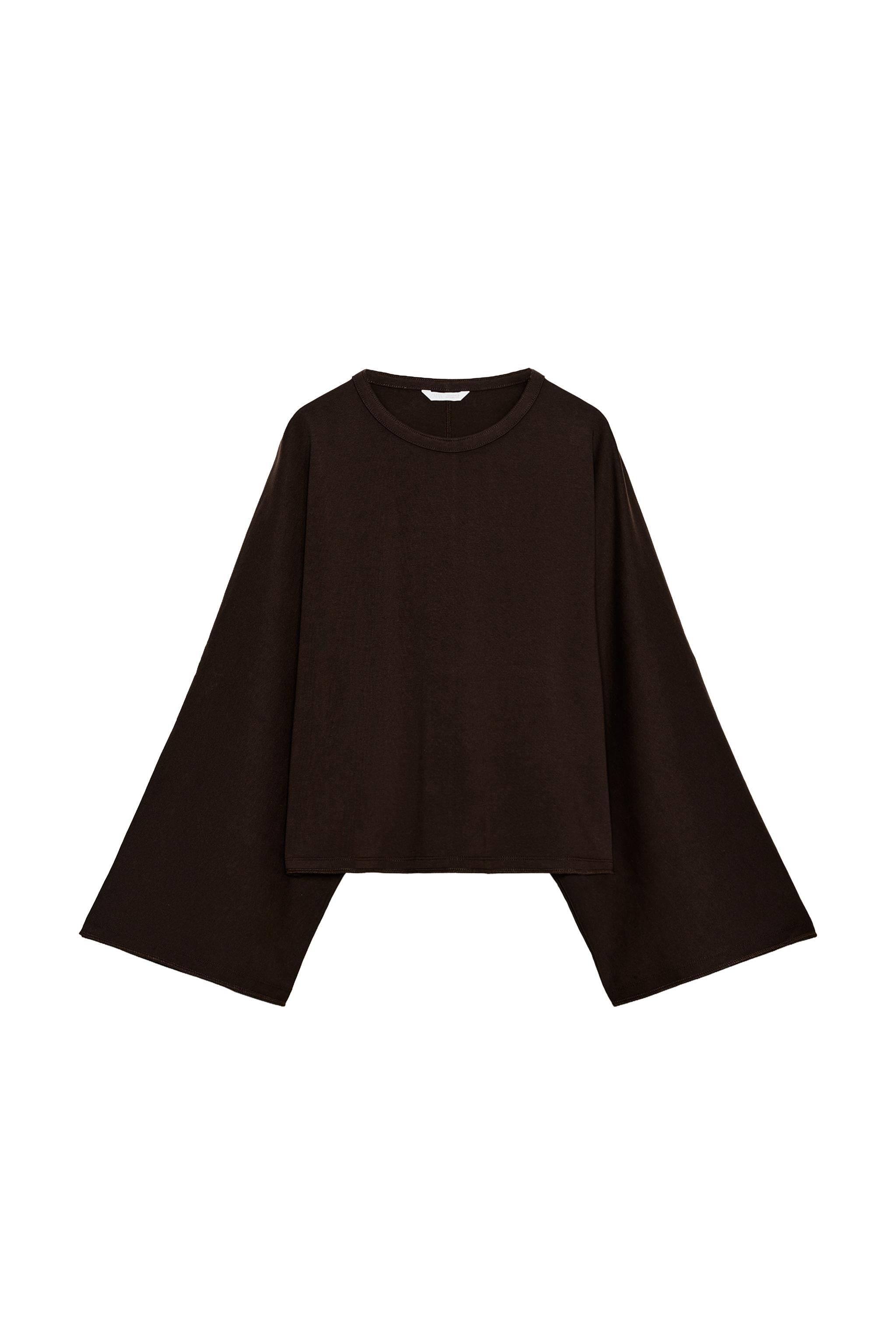 CAPE SLEEVE T-SHIRT - Butter | ZARA Canada