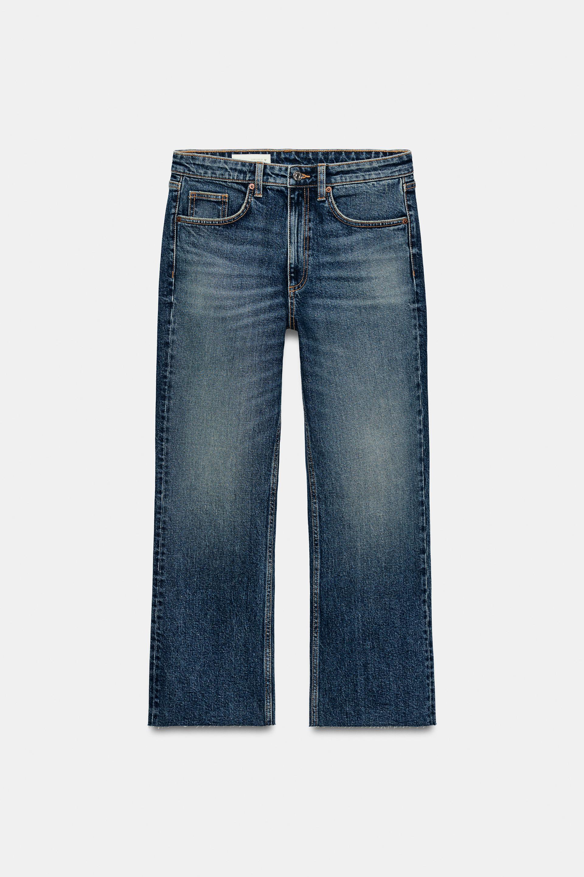Trf High-Waist Cropped Flare Jeans