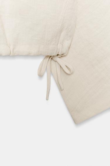 CAPE SHIRT - Beige by Zara - Image 6