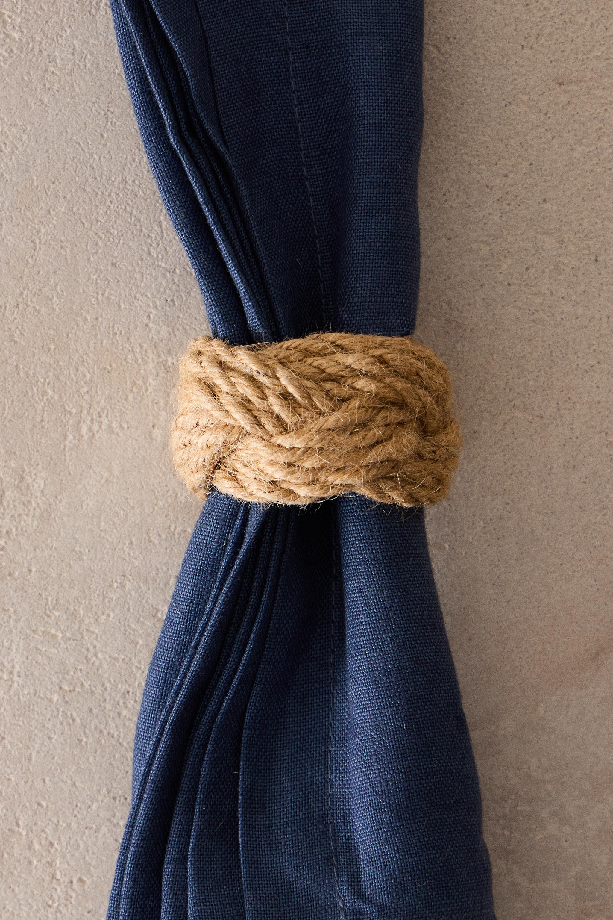 LOT PORTE-SERVIETTES JUTE (LOT DE 4)
