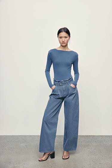 OPEN BACK BODYSUIT - Blue by Zara - Image 0