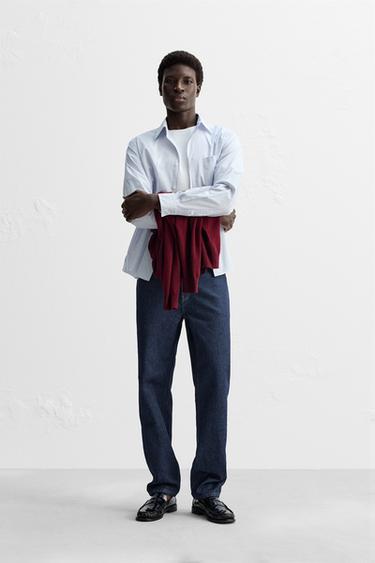 STRIPED POPLIN SHIRT - Stripes by Zara - Image 0