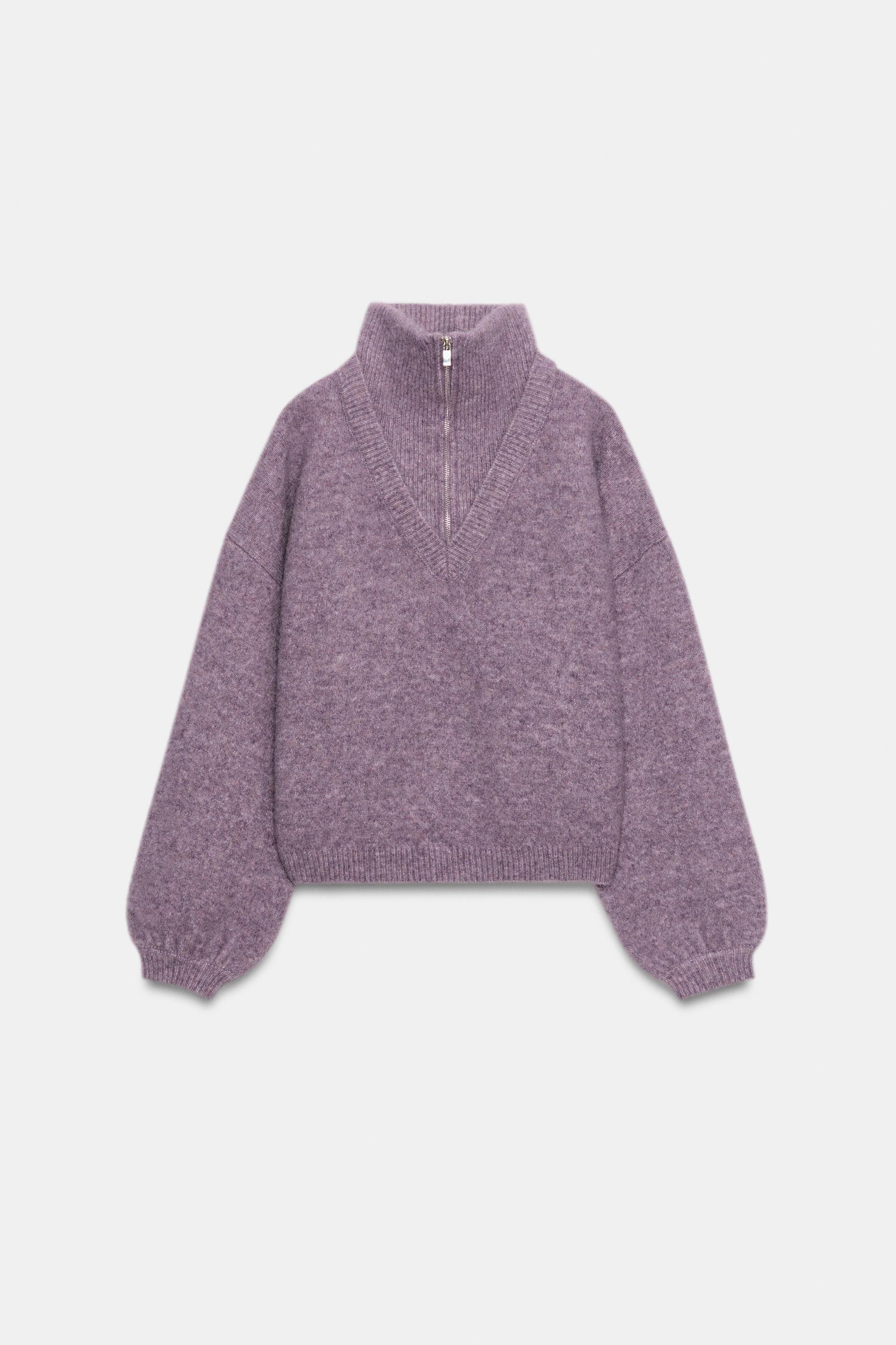 Zip-Up Knit Jumper