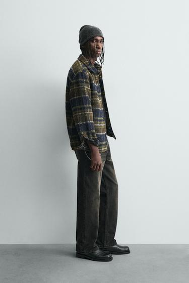 FAUX FUR OVERSHIRT - Dark brown by Zara - Image 3