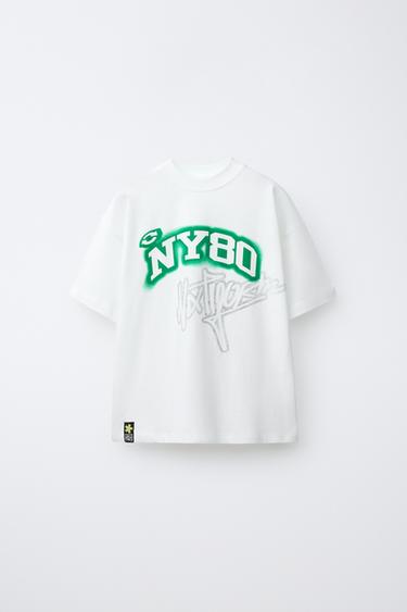 GRAFFITI PRINT T-SHIRT - White by Zara