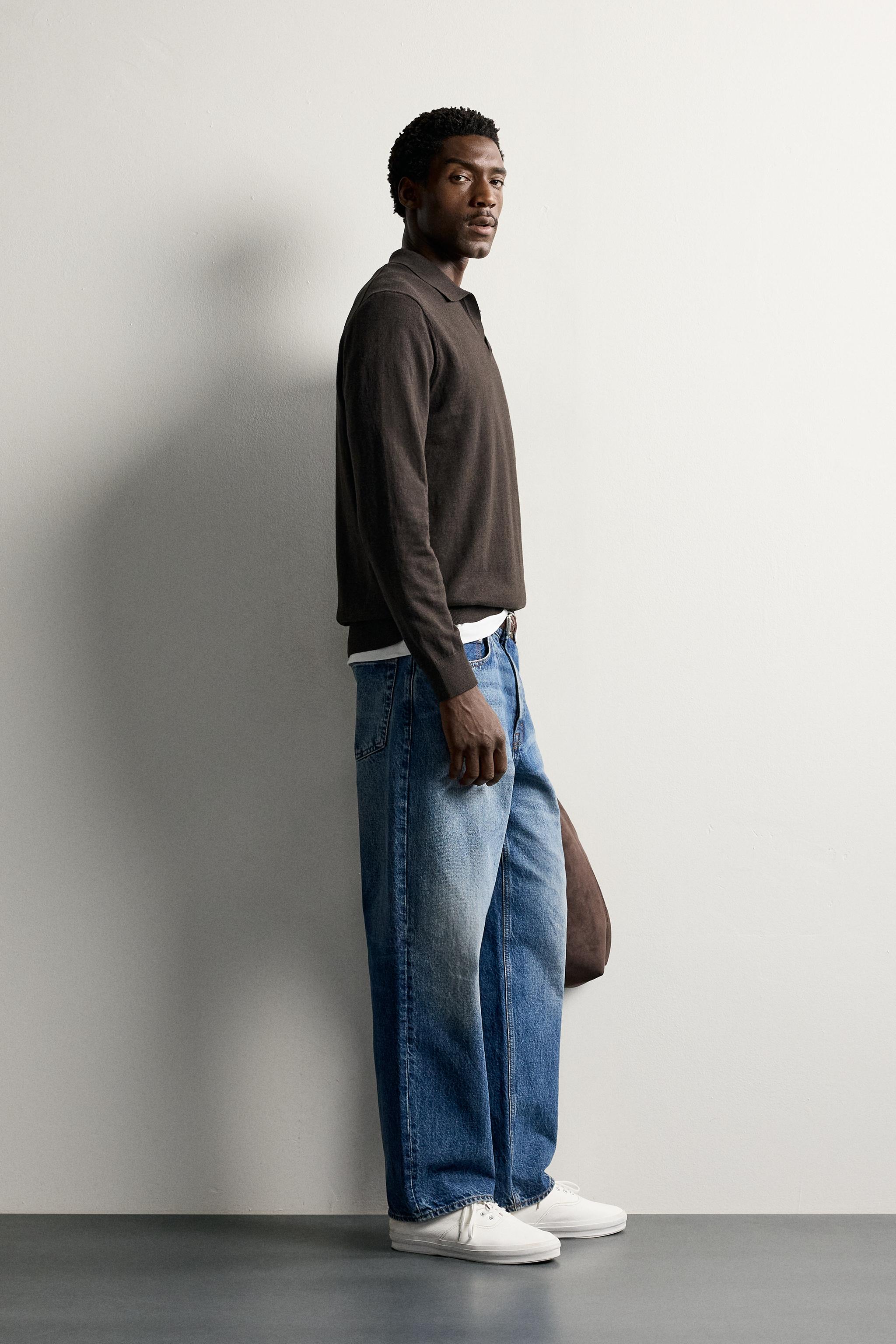 COTTON-BLEND REGULAR FIT KNIT POLO