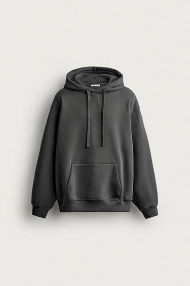 BASIC HEAVYWEIGHT HOODIE - Dark anthracite by Zara