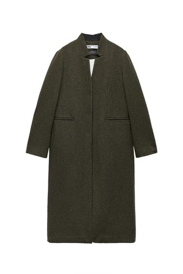 ZW COLLECTION MINIMALIST MANTECO WOOL COAT