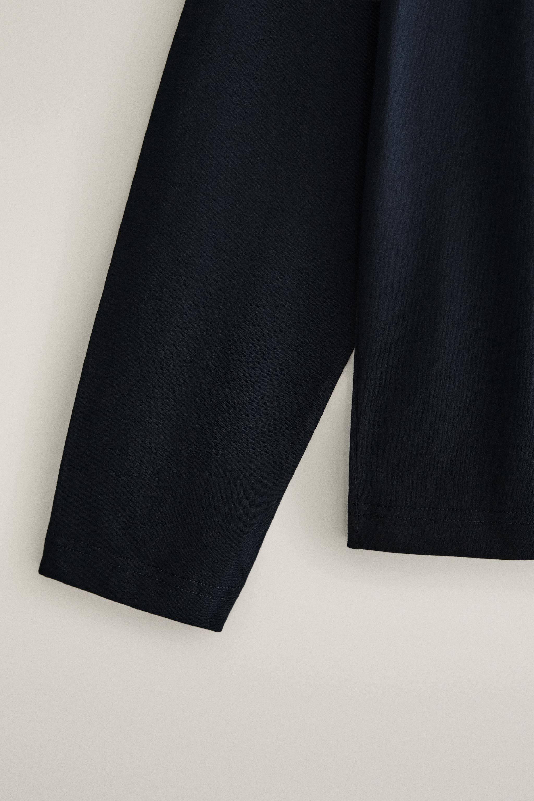 COTTON LONG SLEEVE POCKET T-SHIRT