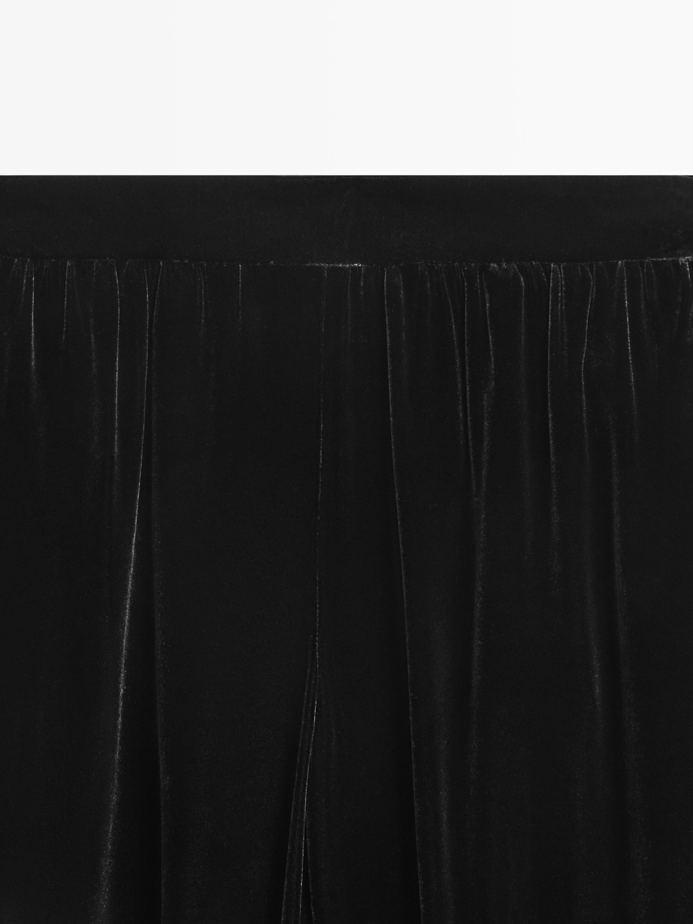 Velvet sarouel trousers - STUDIO