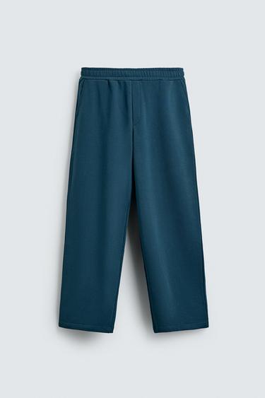 BASIC RELAXED FIT JOGGERS - Duck blue by Zara