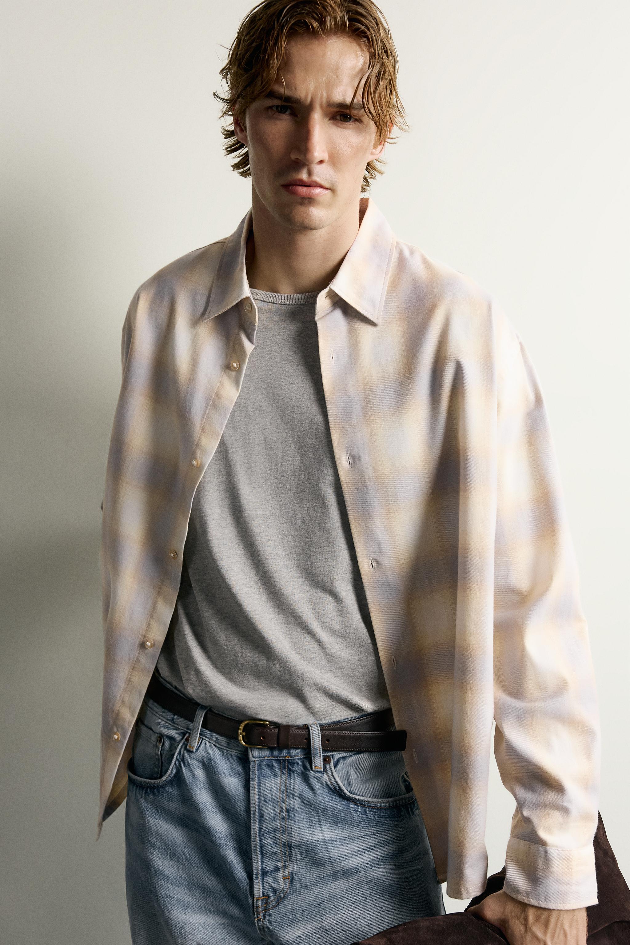 RELAXED FIT PLAID SHIRT