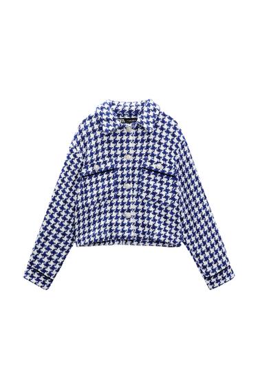 TEXTURED OVERSHIRT WITH RHINESTONE DETAIL