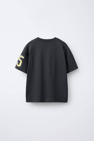 NUMBER PRINT T-SHIRT - Anthracite grey by Zara - Image 1
