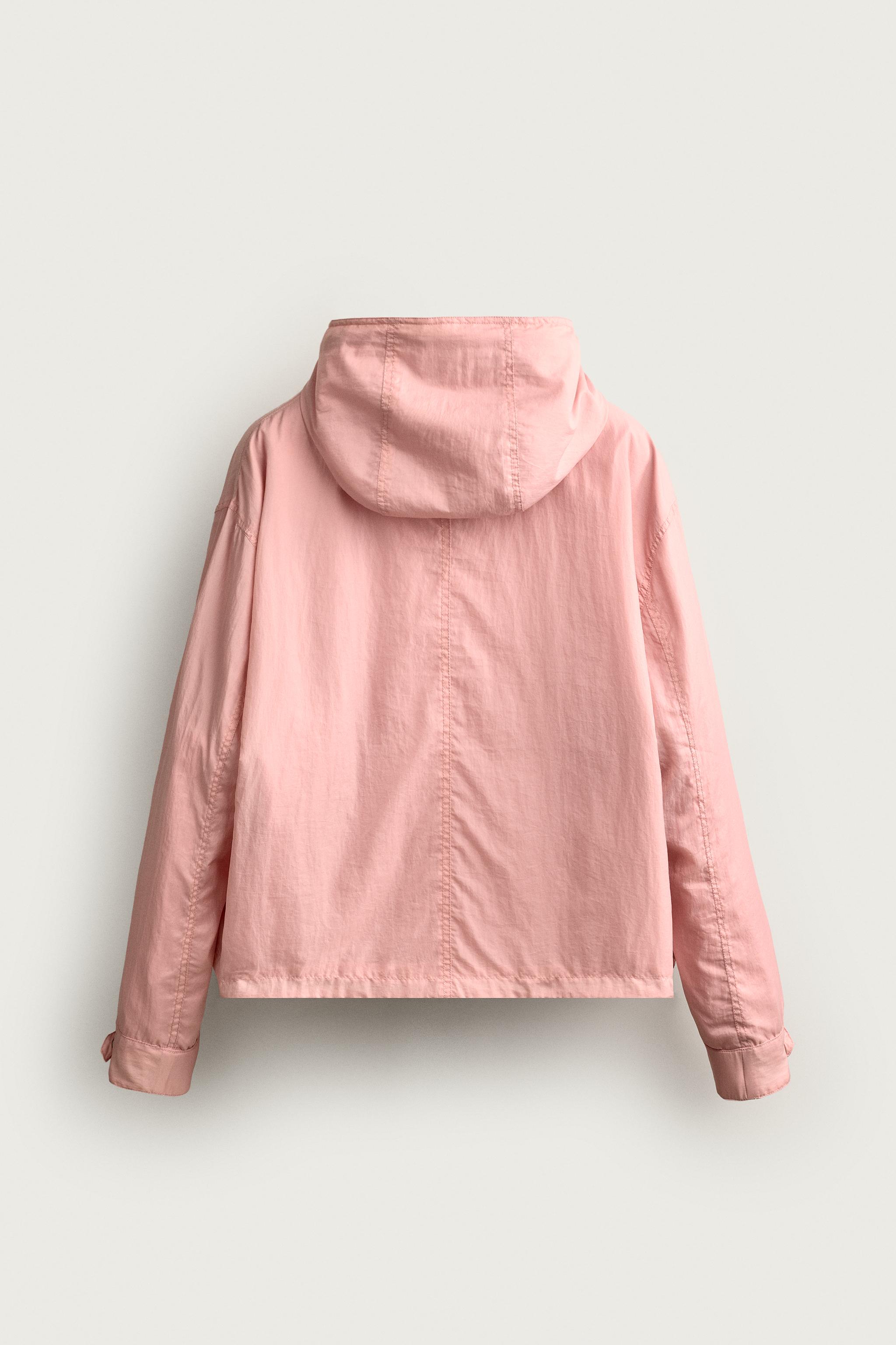テクニカル クロップドフィット ジャケット - ピンク | ZARA Japan / 日本