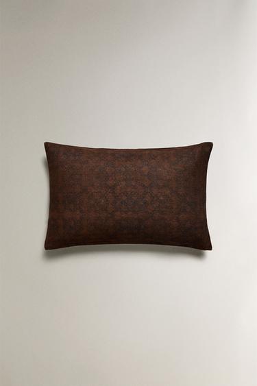 LINEN CUSHION COVER - Brown by Zara - Image 0