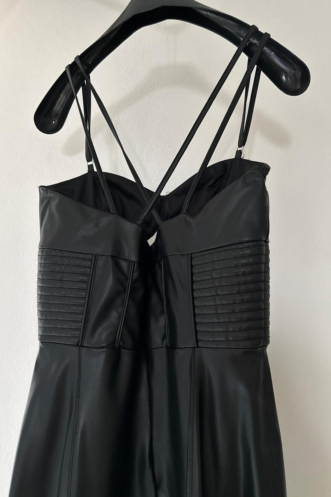 VESTITO EFFETTO PELLE CON BUSTIER - Image 2
