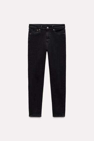 JEANS ZW COLLECTION SKINNY TIRO ALTO - Negro de Zara