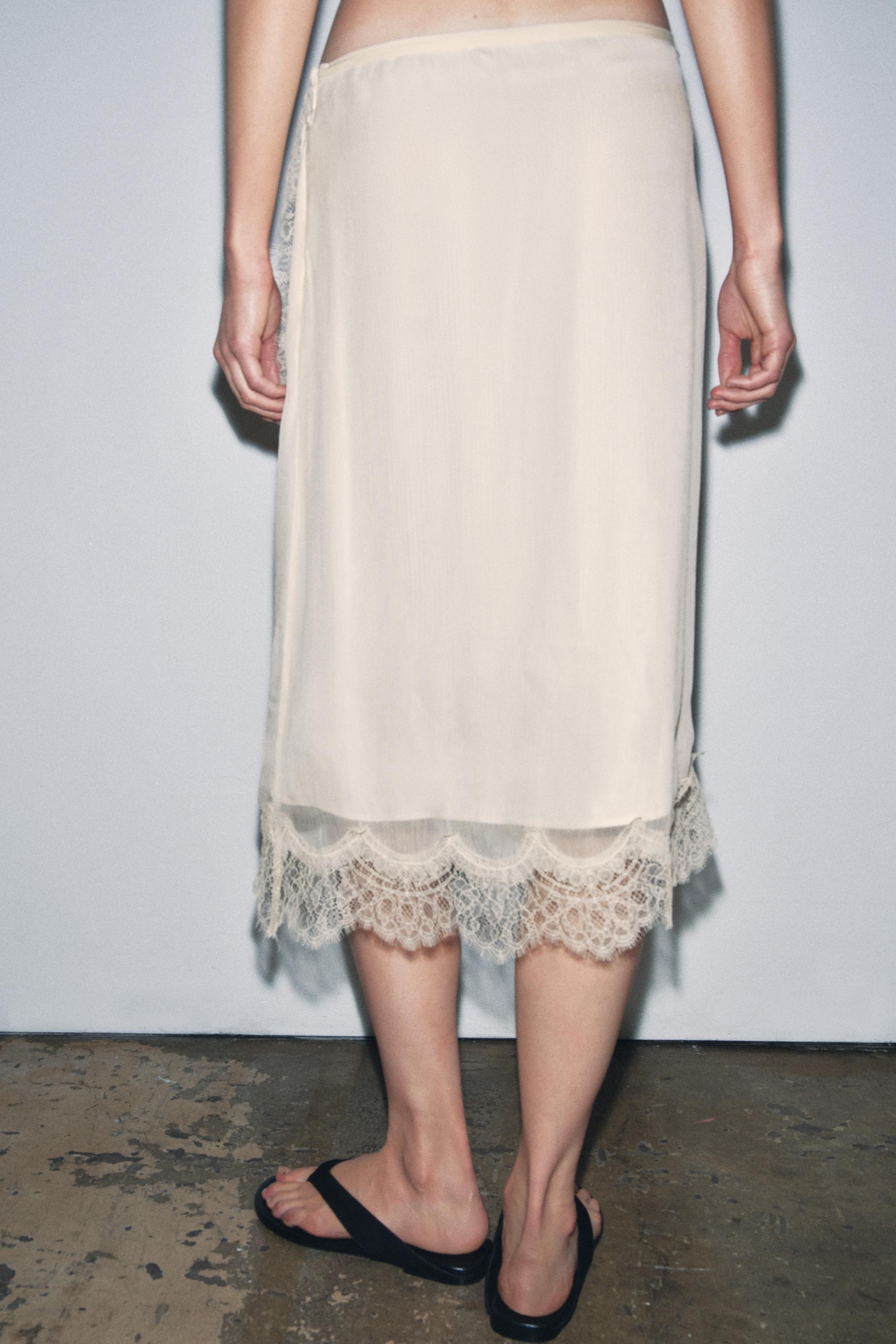 ZW COLLECTION LACE PAREO SKIRT
