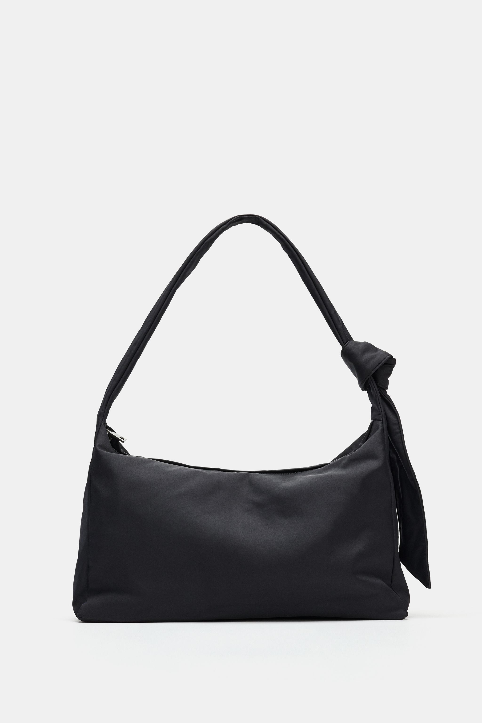 ノット ナイロン バケットバッグ - ブラック | ZARA Japan / 日本