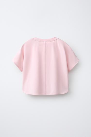 T-SHIRT DE SPORT FLUIDE - Rose de Zara - Image 1