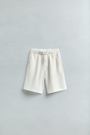 BERMUDA RÚSTICA TOALLA - Crudo de Zara