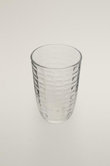 RAISED SQUARE-EFFECT TUMBLER - Transparent by Zara - Image 1