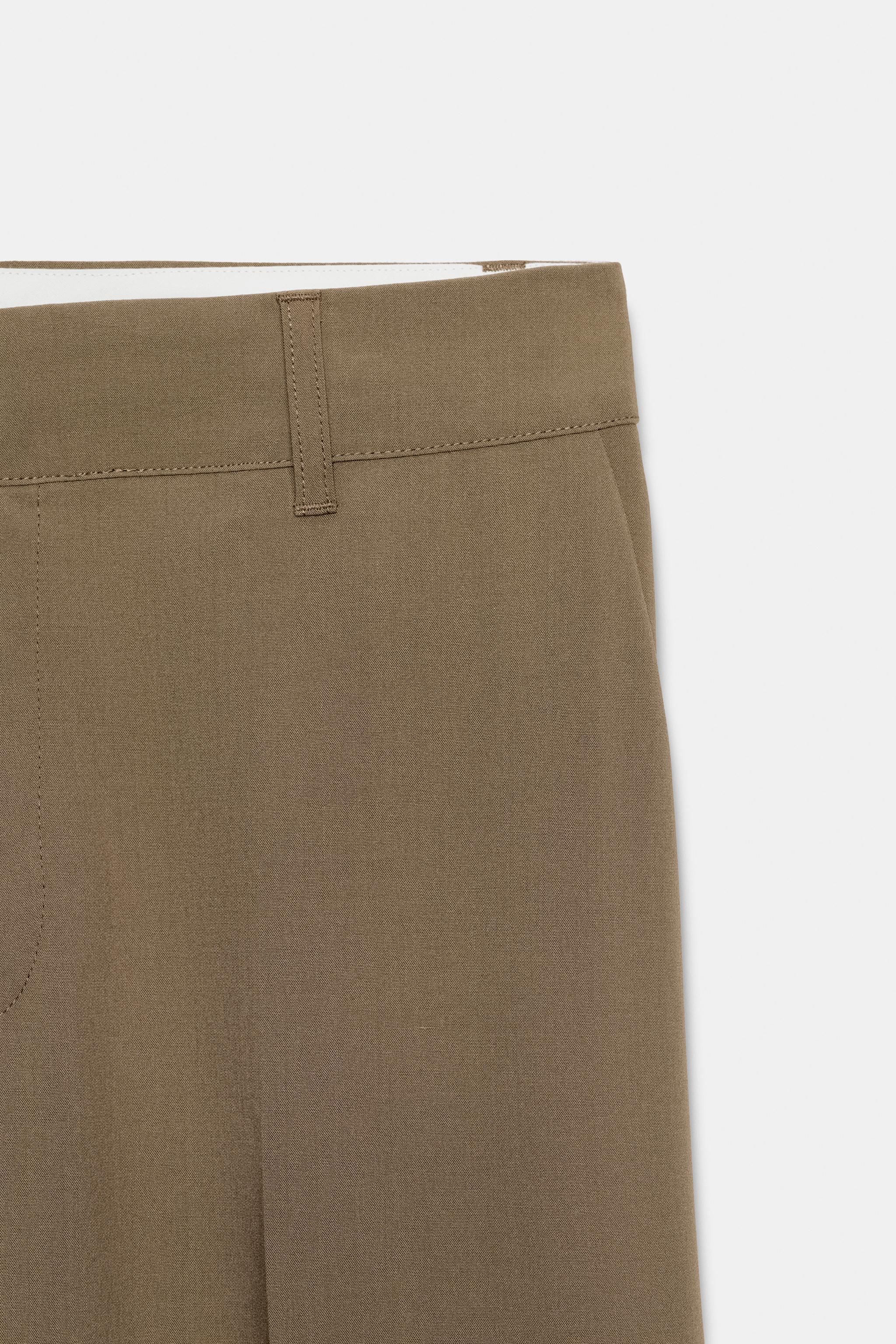 LOW-RISE STRAIGHT LEG PANTS
