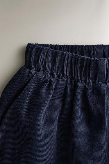 CORDUROY BABY TROUSERS - Navy blue by Zara - Image 1
