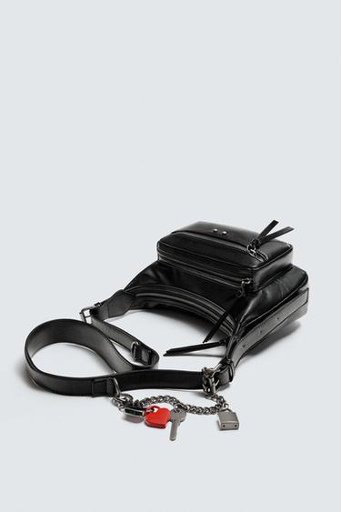 SAC BANDOULIÈRE CHAÎNE - Noir de Zara - Image 1