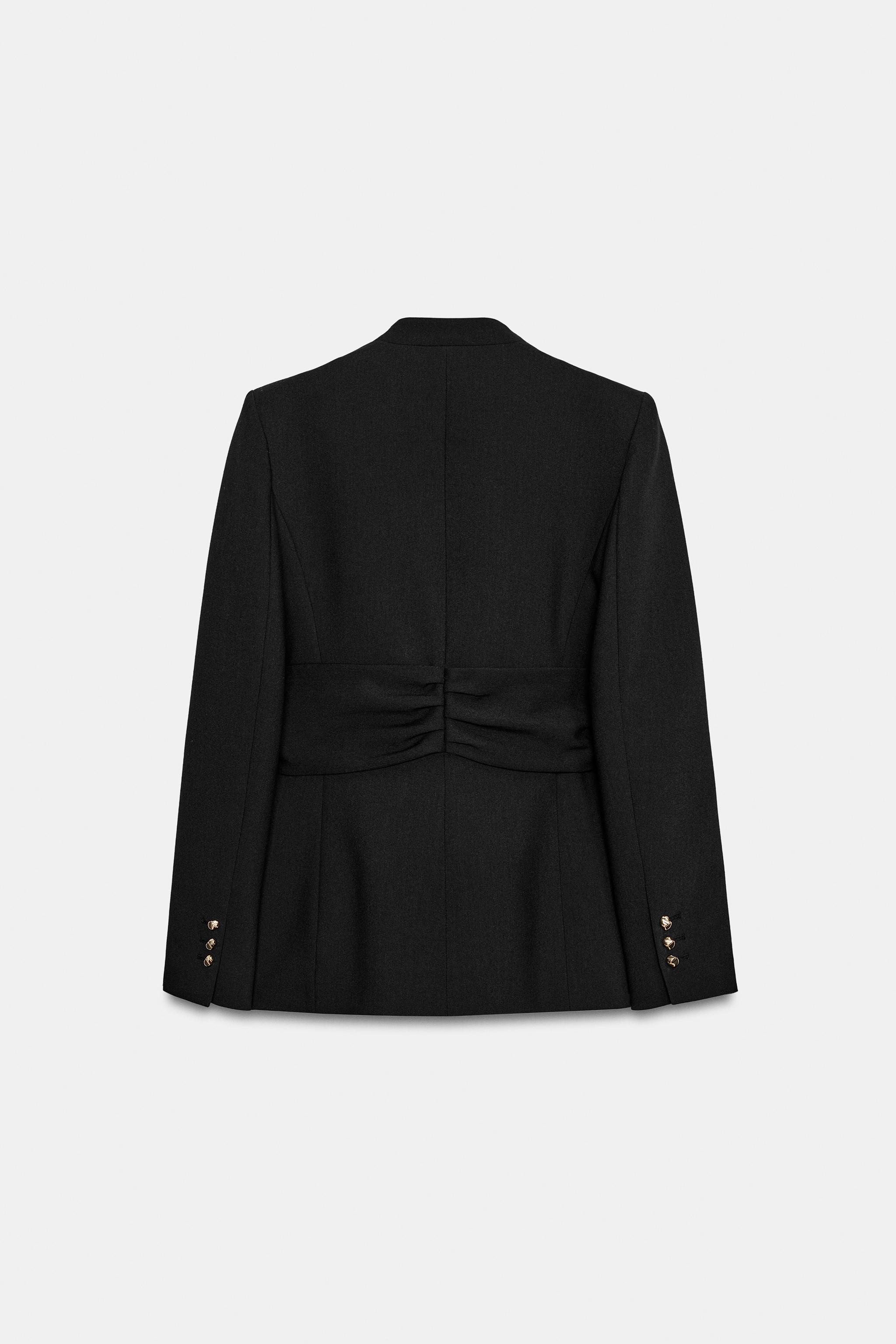 GOLD BUCKLE BELTED BLAZER SET