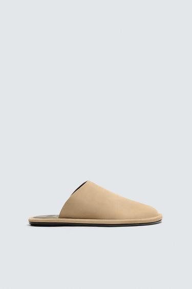 LEATHER CLOGS LIMITED EDITION - Brown by Zara