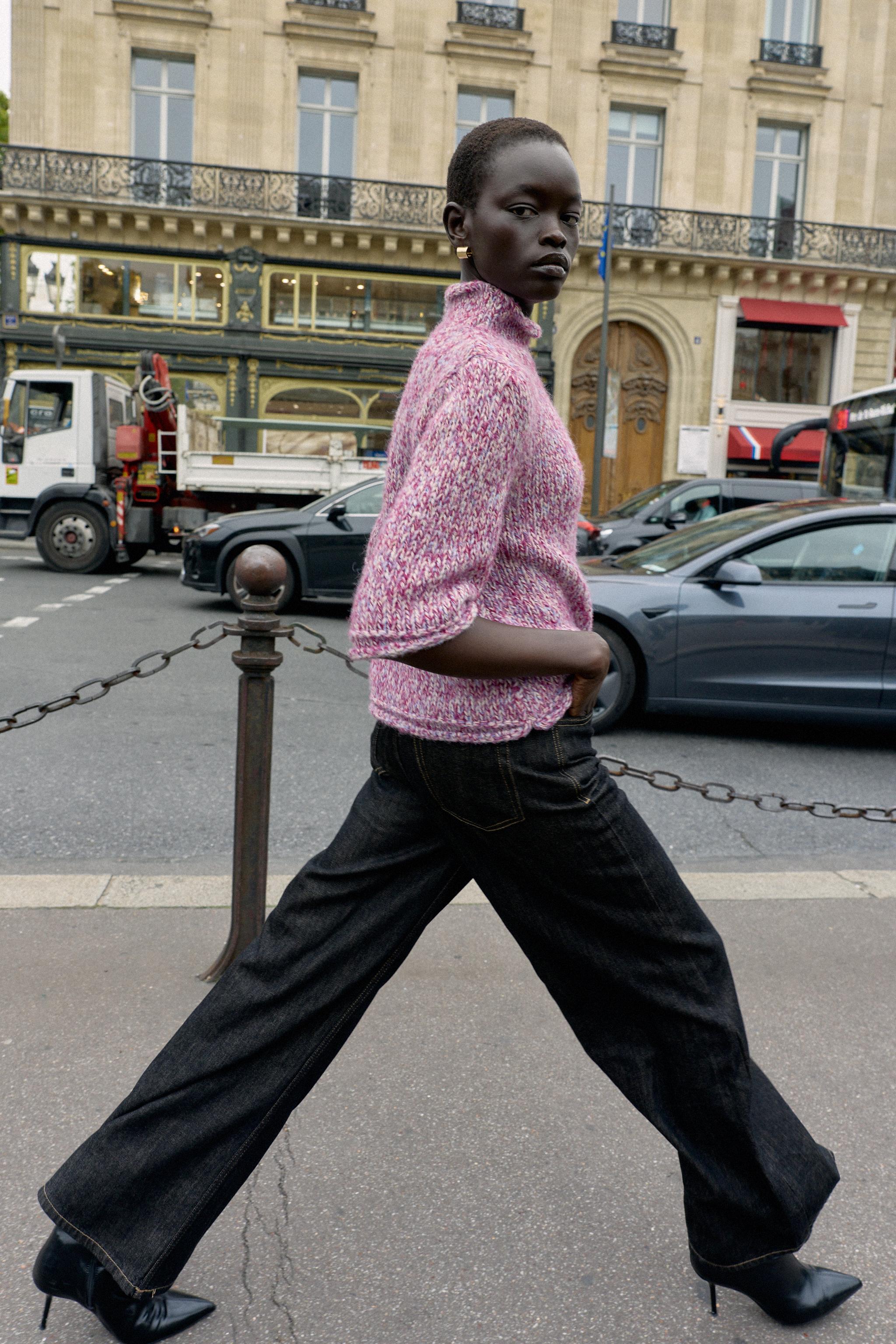 taupe マルチカラーニット マルチカラーニットセーター - マルチカラ― | ZARA Japan / 日本