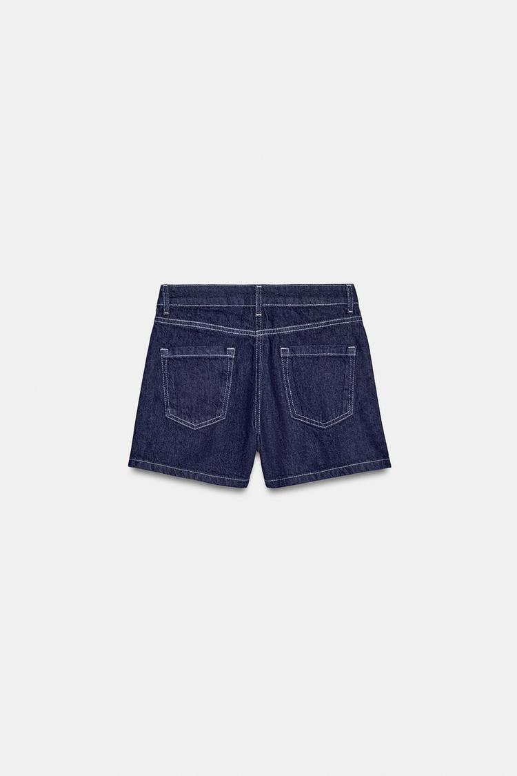FALDA PANTALON CRUZADA DE MEZCLILLA Z1975 7