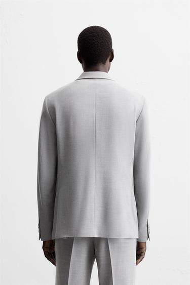 TEXTURED SUIT BLAZER - Light grey by Zara - Image 2