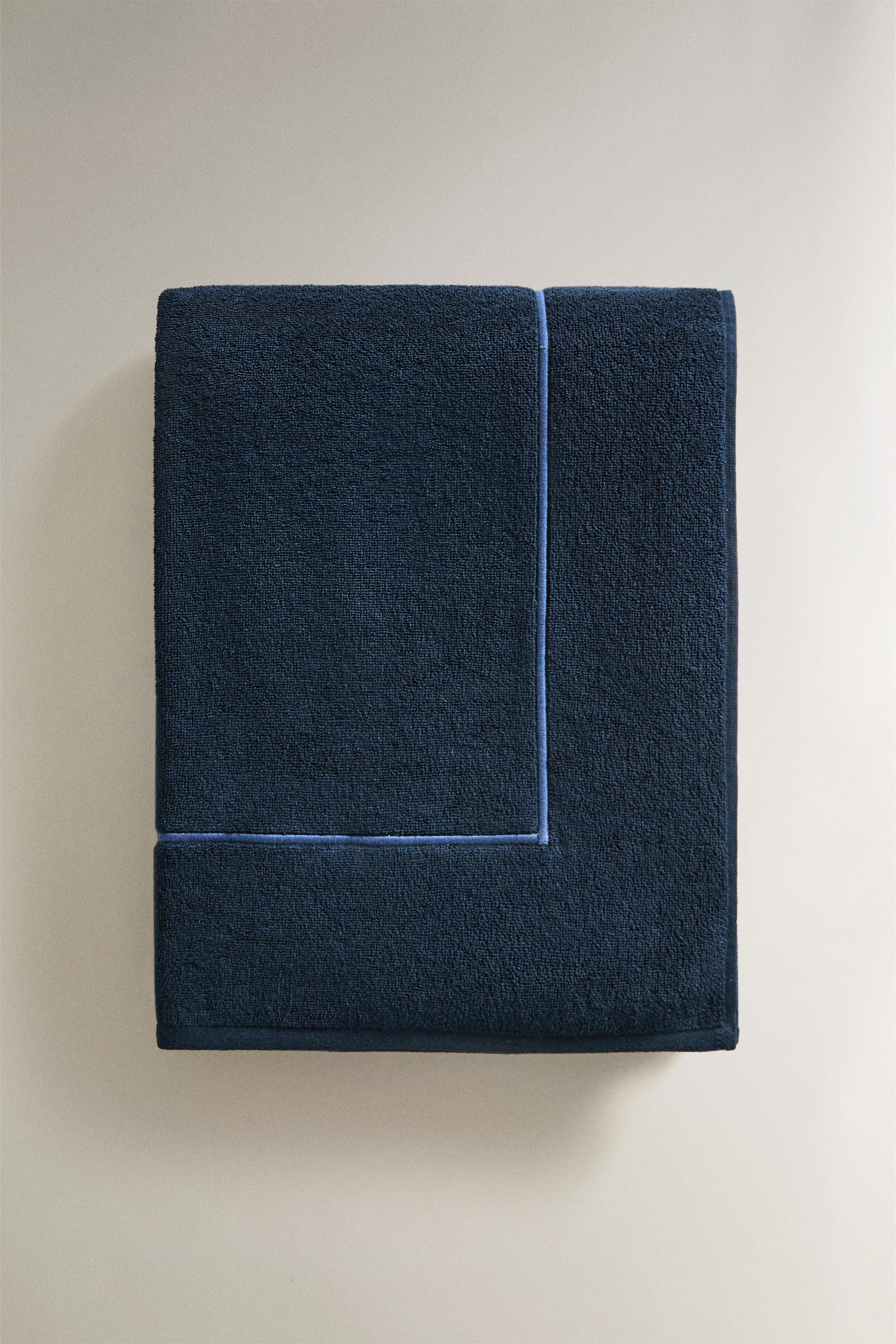 SERVIETTE DE BAIN PLAGE LISSE BORDURE