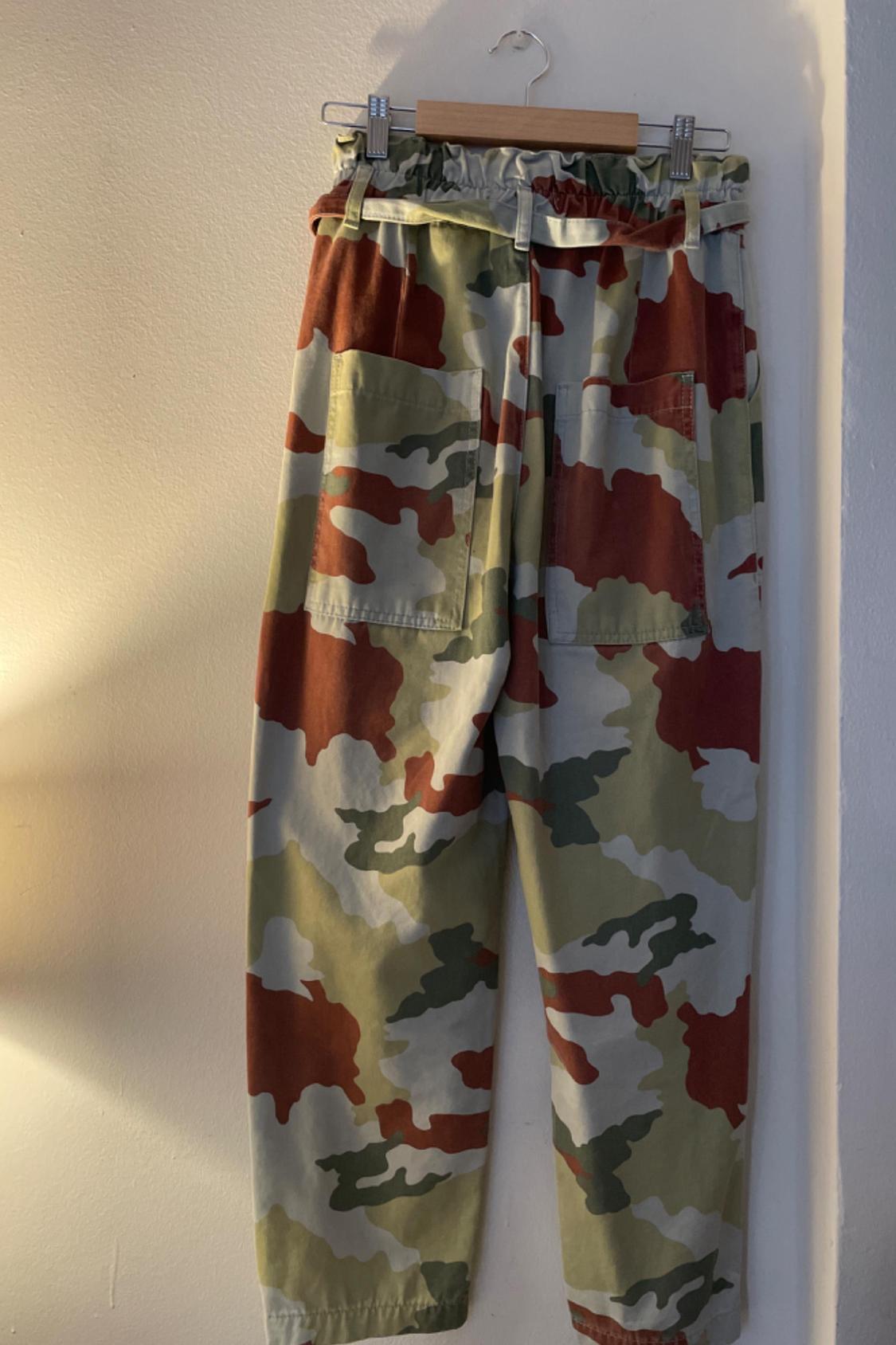 CAMOUFLAGE PAPERBAG TROUSERS - Image 3