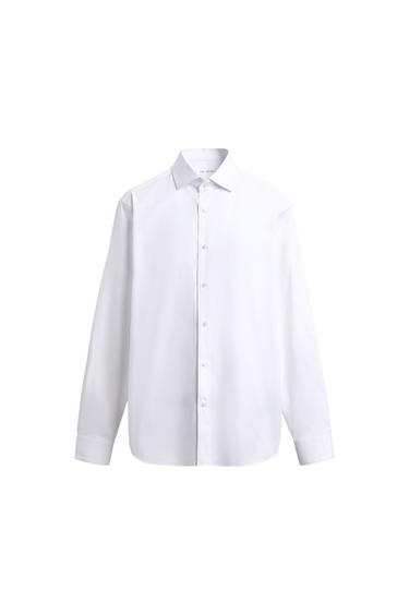 REGULAR FIT COTTON SHIRT - White by Zara