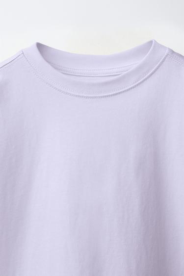 PLAIN T-SHIRT - Light mauve by Zara - Image 2