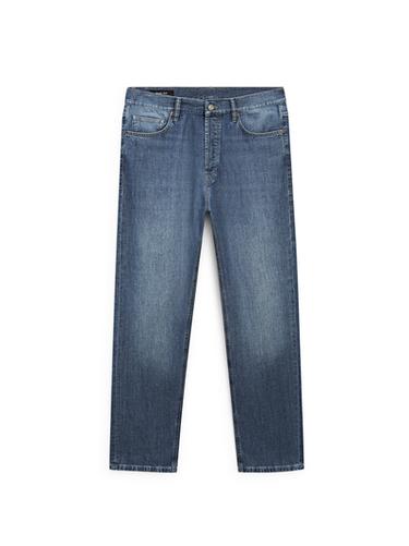 Jean léger straight - Indigo de Zara