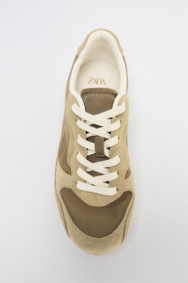 ZAPATILLA RUNNING COMBINADAS - Verde Oliva de Zara