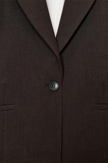 PUFF SLEEVE BLAZER - Brown by Zara - Image 7