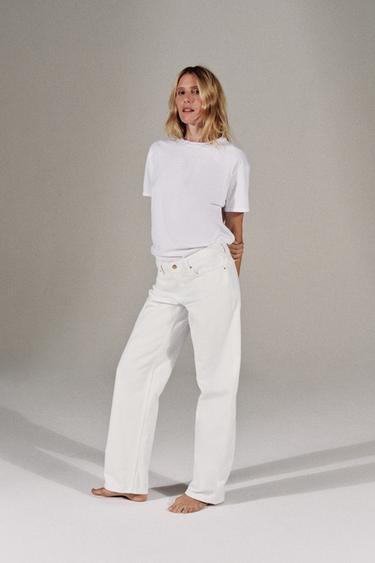 RUSTIC COTTON T-SHIRT - White by Zara