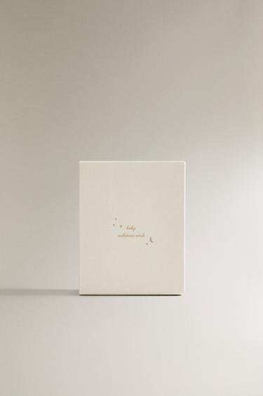MOON MONTH BABY CARDS - Cream by Zara - Image 0