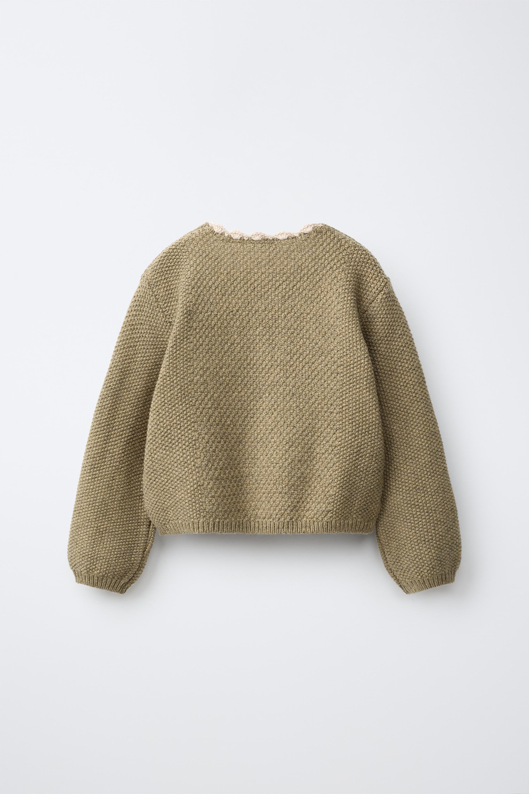 EMBROIDERED KNIT CARDIGAN