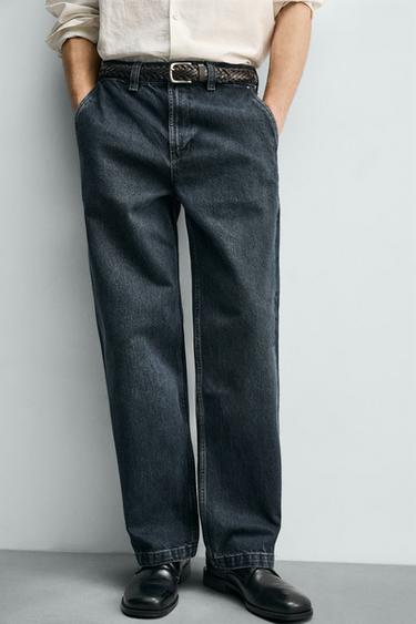 DENIM CHINO TROUSERS - Blue by Zara - Image 4