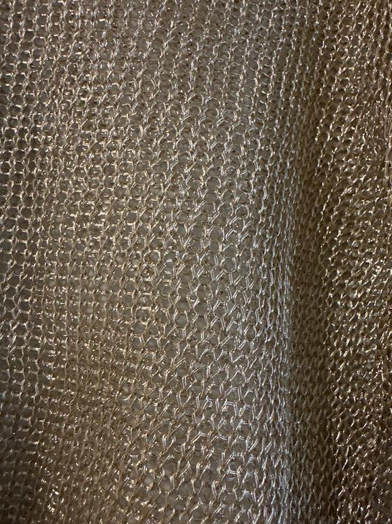 METALLIC THREAD MESH SWEATER TOP - Image 3